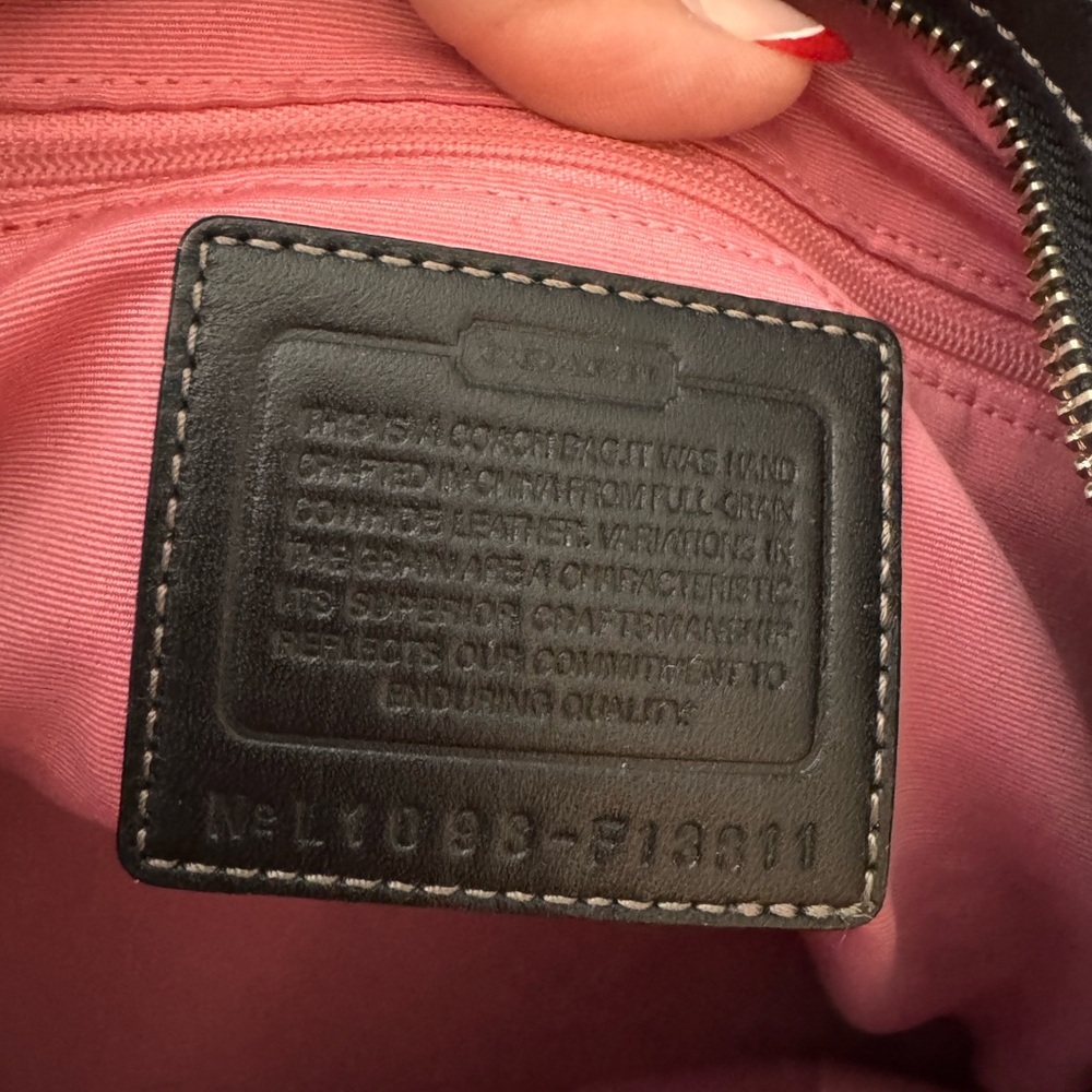 Coach Black Leather Hamilton Satchel - Picture 4 of 8